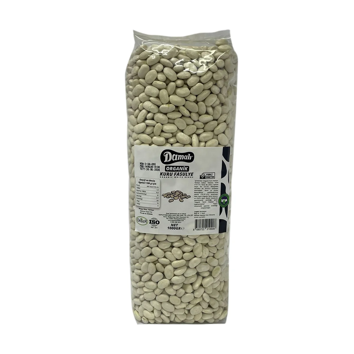 Organik Kuru Fasulye (1 kg)