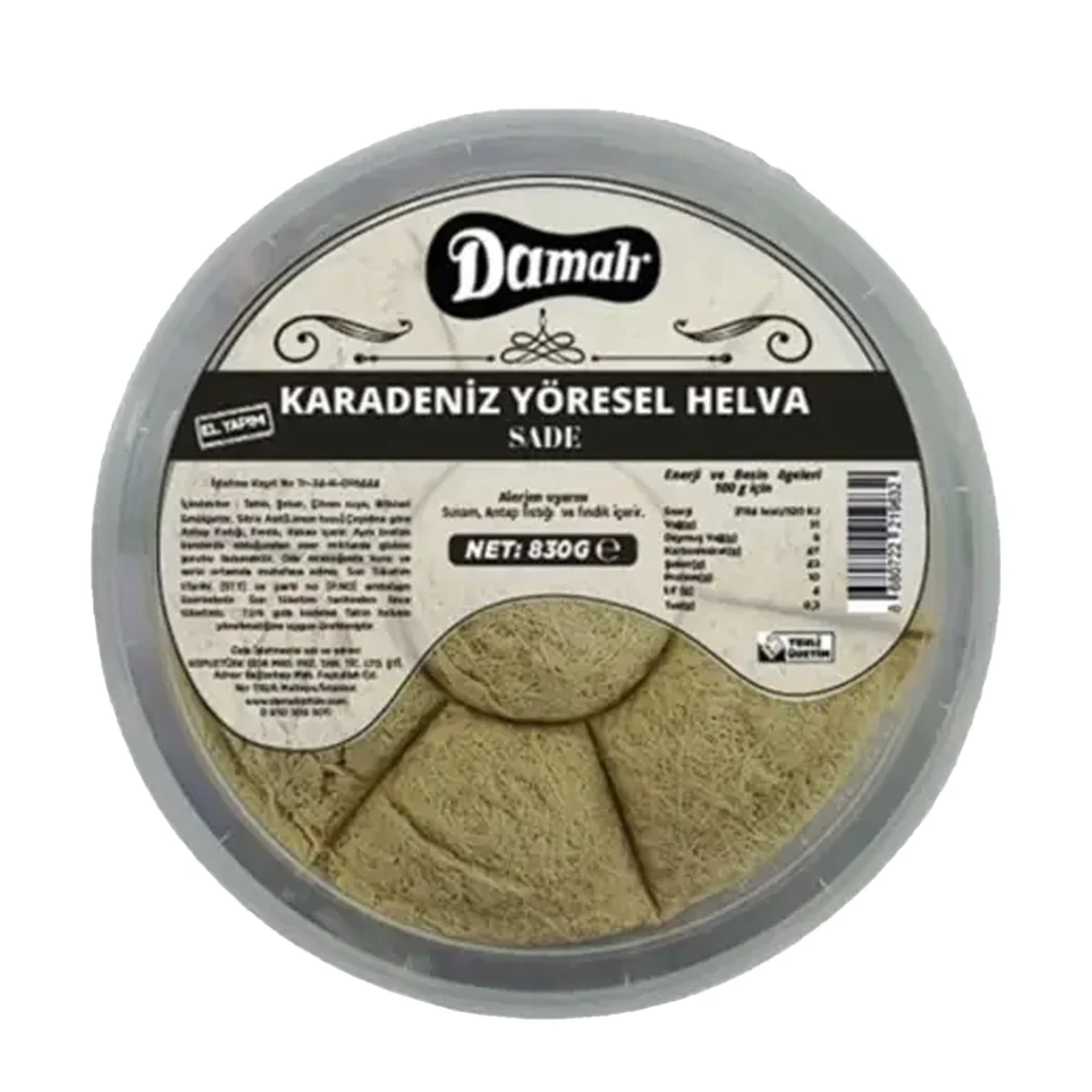 Yöresel Karadeniz Helva Sade ve Kakaolu