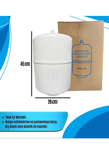 Arıtma Cihazı 25 Litre 6,5 Galon Metal Su Arıtma Deposu ve Tankı - Görsel 4