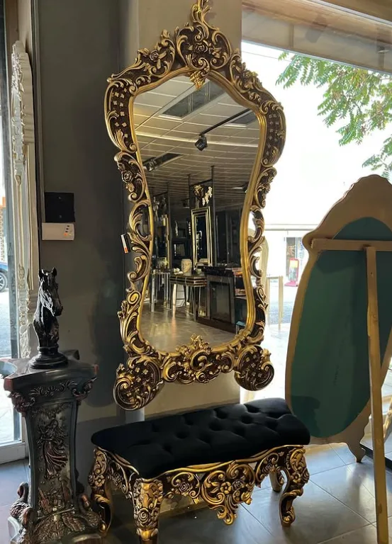 Gold Eskitme Puf Takımı