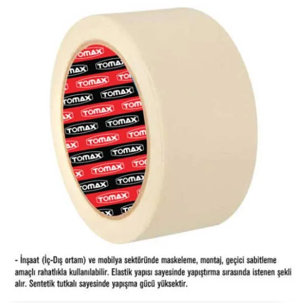 Maskeleme Bandı 24mmx30 metre Renk Beyaz - Görsel 2