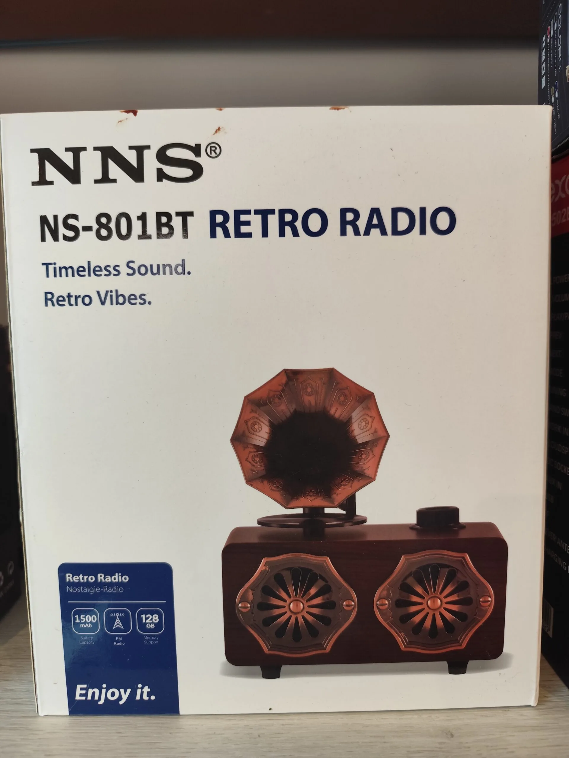 NNS NS - 801BT Gramofon Hoparlör - Görsel 2