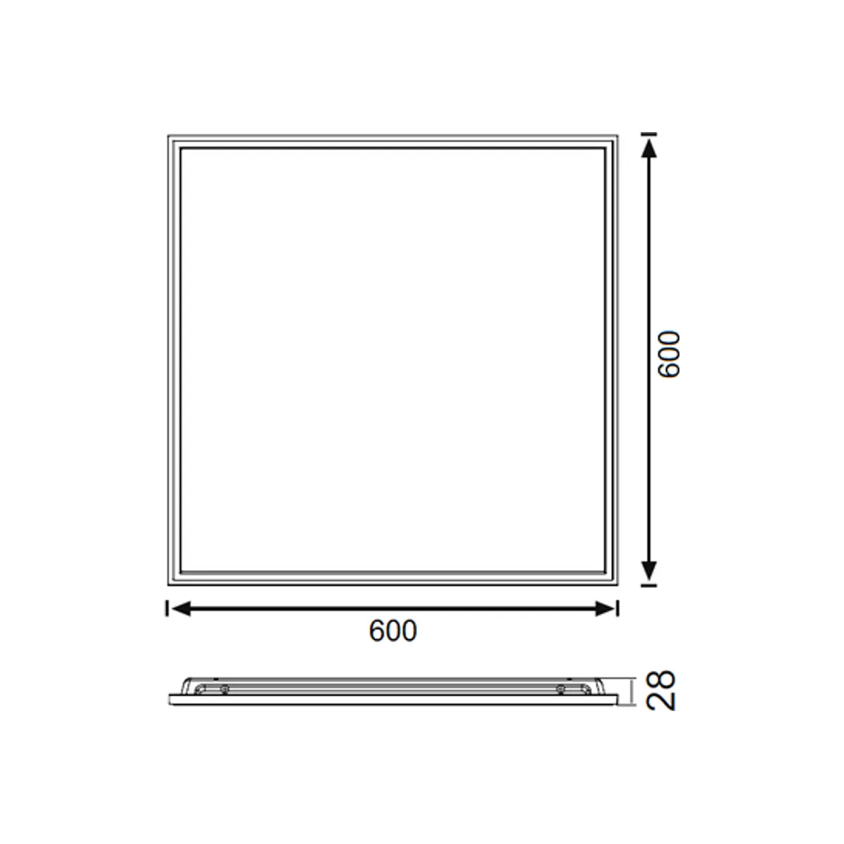 JK6061 Backlight LED Panel Clip-In (3000K) - Görsel 2