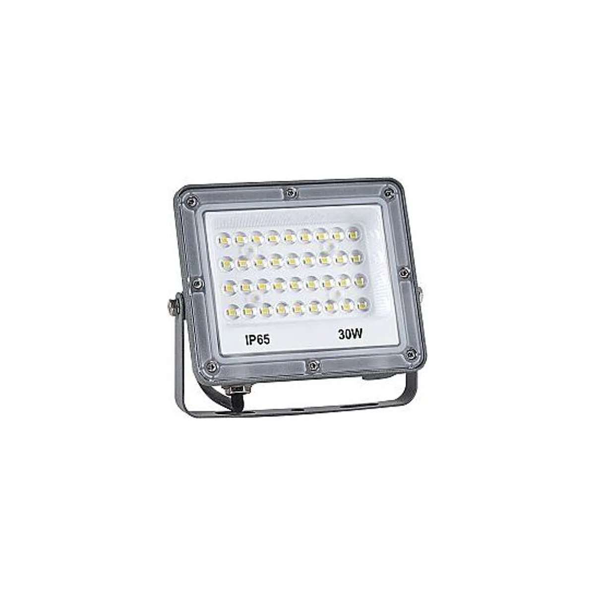 LP502 S 30W Lensli Metalik Gri Led Projektör 3000K