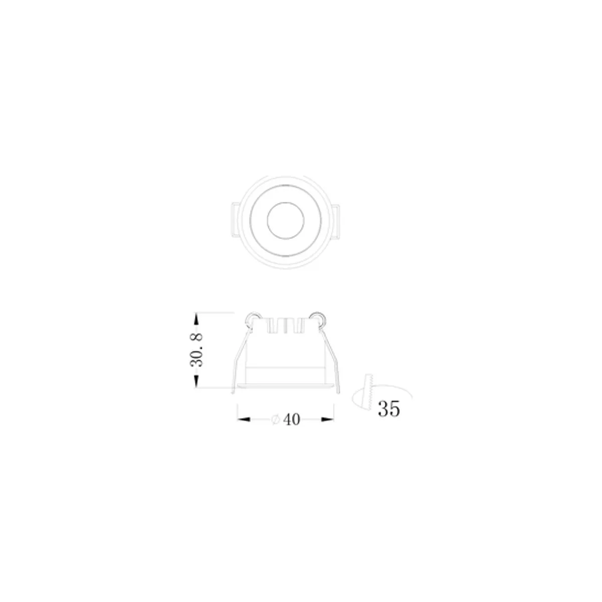 LS451 S Hareketli Led Spot Trafolu 3W Epistar COB LED (3000K) - Görsel 2