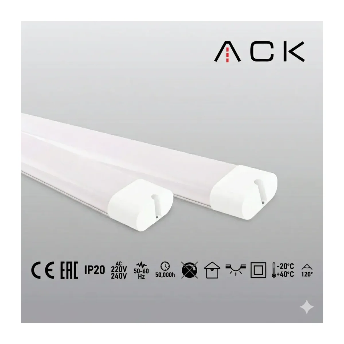 Uranüs LED Bant Armatür 120cm 36W 6500K Beyaz Işık IP20 AN28-01233