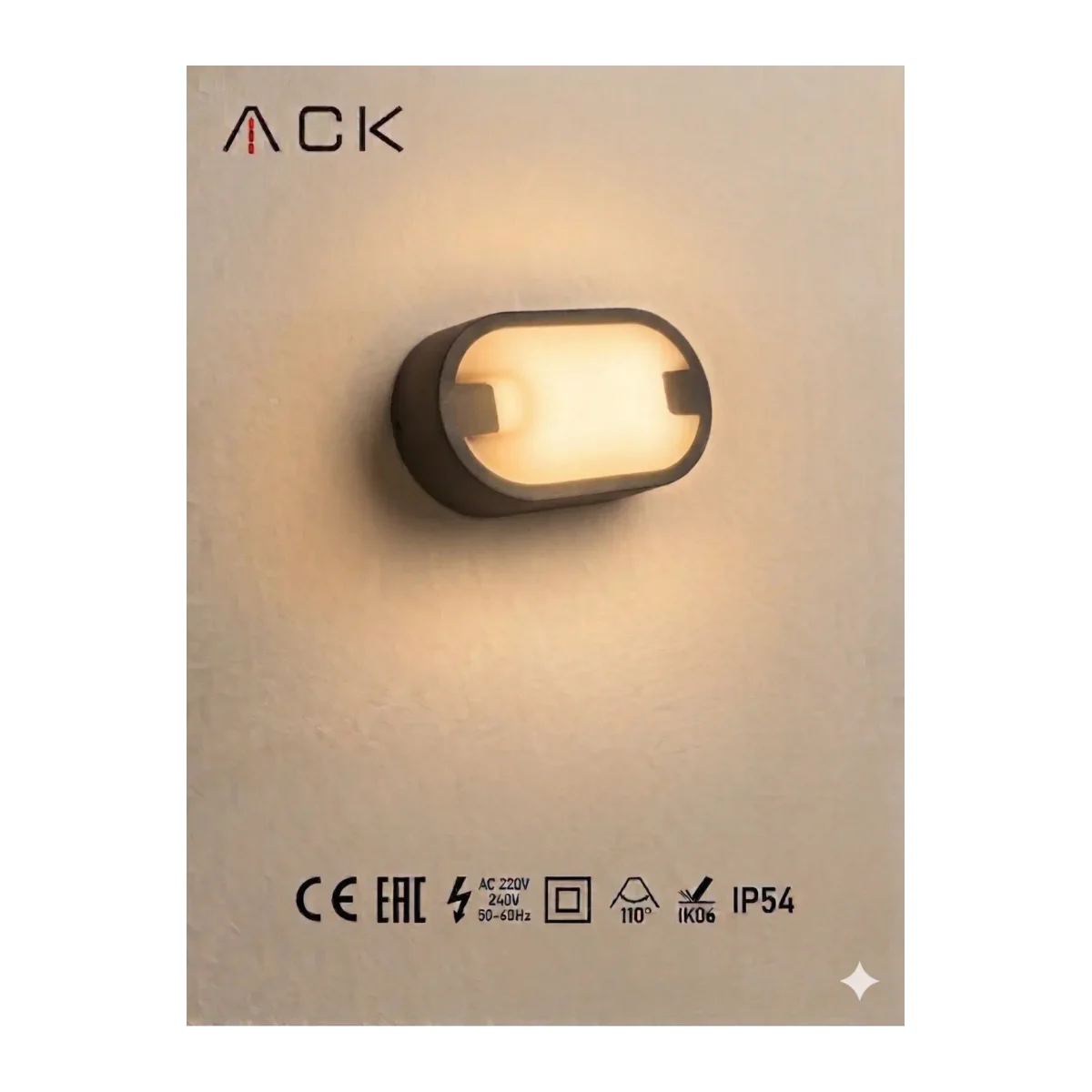 15W LED Oval Armatür – IP54 Su Geçirmez Bahçe ve Duvar Apliği 3000K Günışığı - Görsel 2