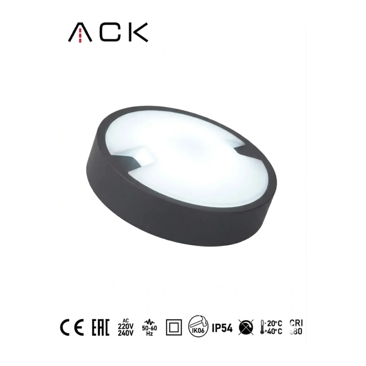 18W LED Oval Duvar ve Tavan Armatürü 6500K (AT10-71831) - Görsel 2