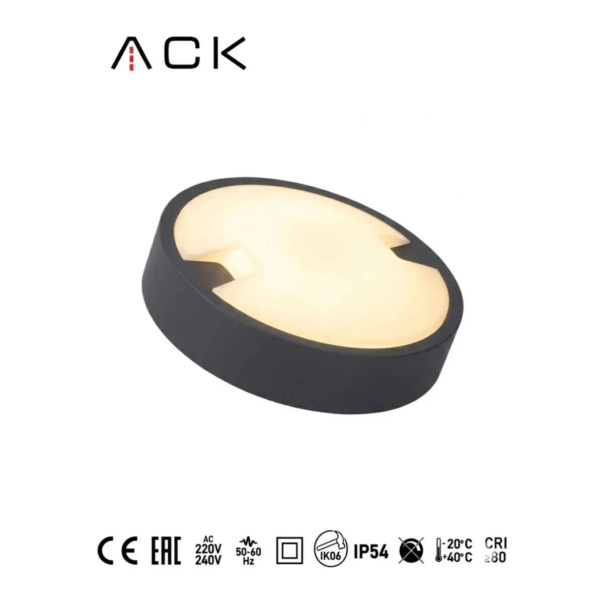 18W LED Oval Duvar ve Tavan Armatürü 3000K (AT10-71801) - Görsel 2