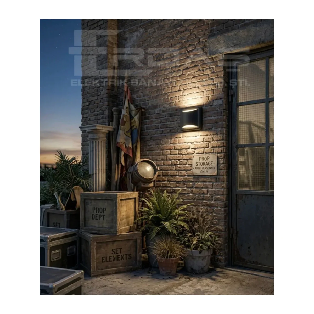Modern Siyah LED Duvar Apliği 4W 3000K - Görsel 2