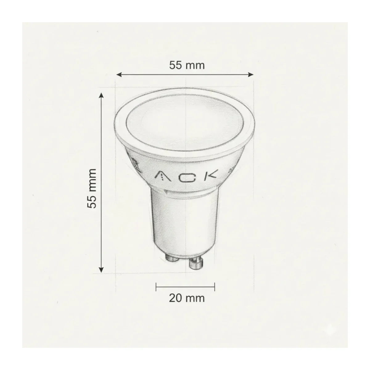 SMD LENS LED AMPUL DİMLİ GU10 5W Beyaz 10 Adet - Görsel 2