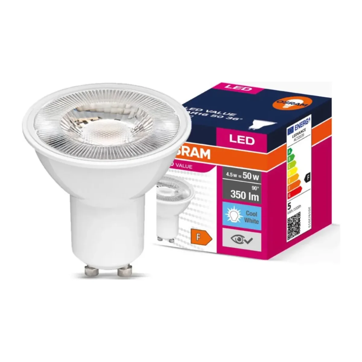 GU10 Led Ampul 4.5W 6500K Beyaz (10 Adet) - Görsel 2