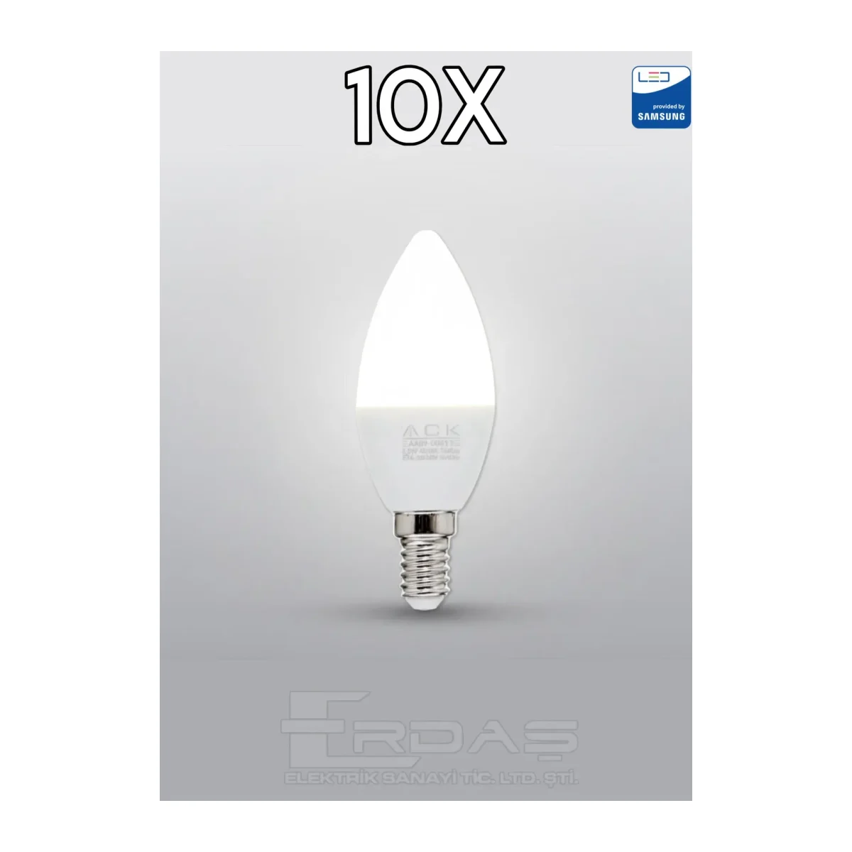 Mum LED Ampul 7W E14 4000K 10 Adet - Görsel 2