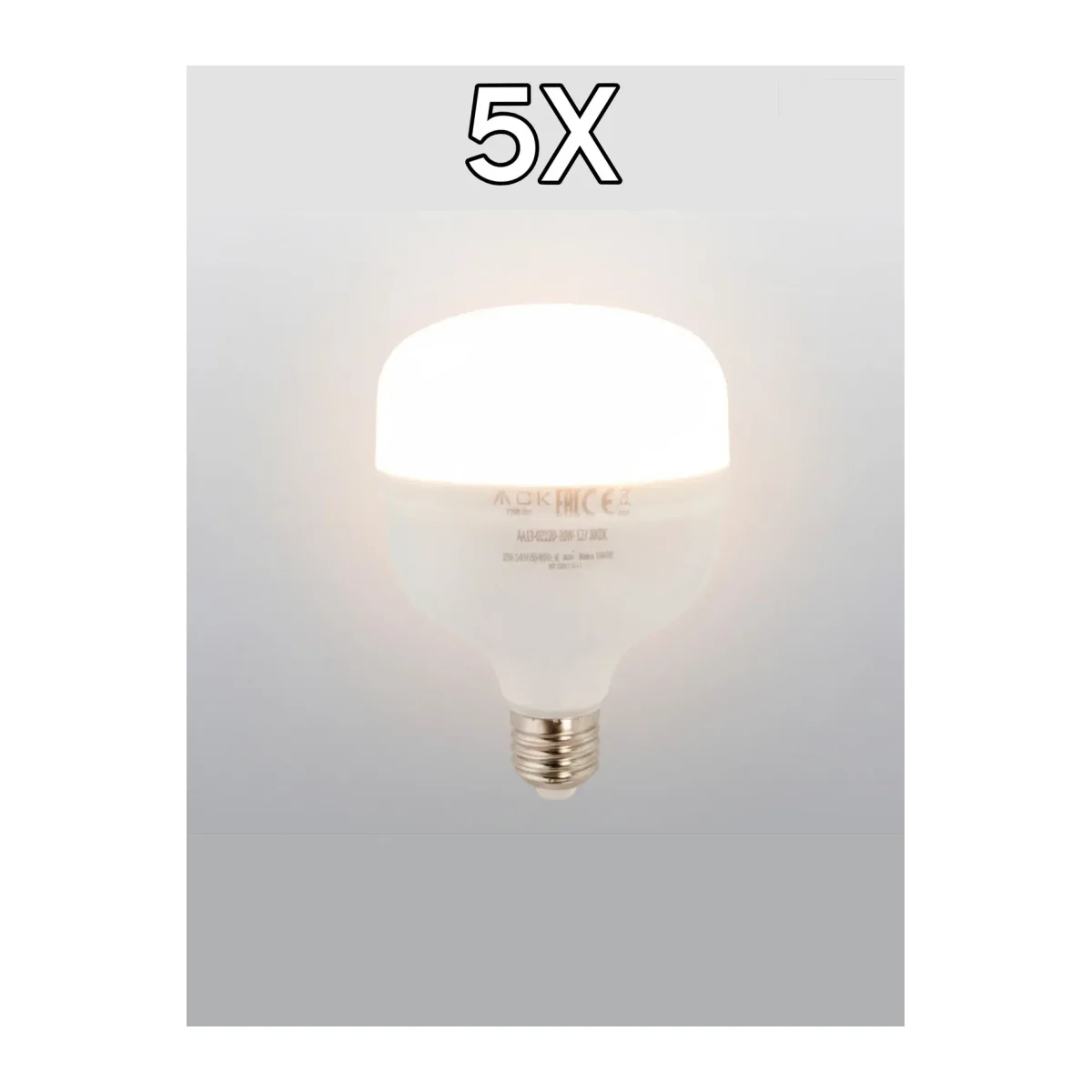 Torch LED Ampul E27 20W Gün Işığı 5 Adet - Görsel 2