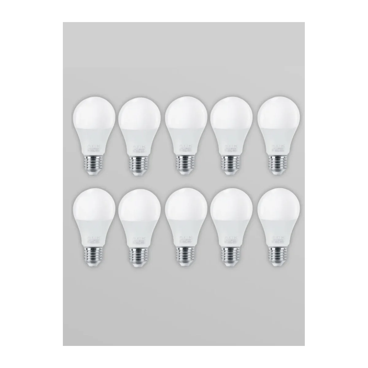 LED Ampul 9W E27 A60 Gün Işığı 10 Adet - Görsel 2