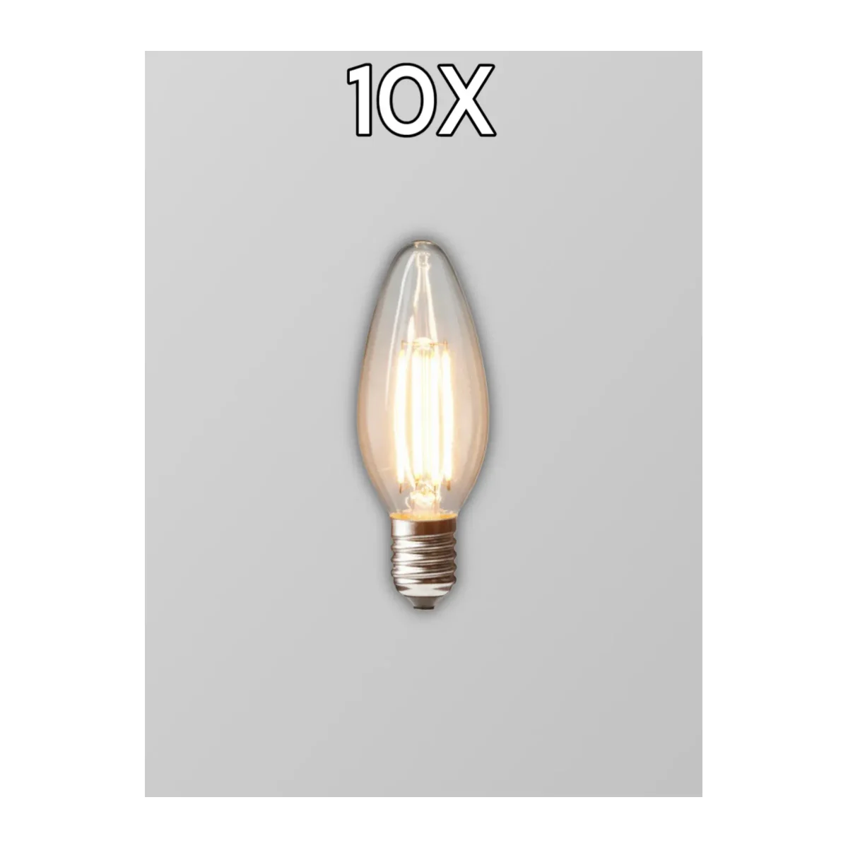 LED Rustik Ampul 4W E14 Gün Işığı 10 Adet - Görsel 2