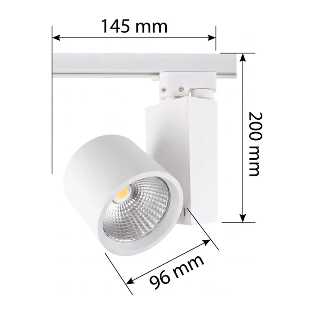 30W LED RAY ARMATÜR – ŞIK TASARIM, GÜÇLÜ AYDINLATMA MONOFAZE RAY SPOT - Görsel 3