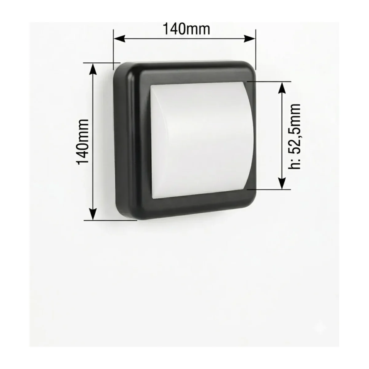 AH07-05001 4W LED Duvar & Tavan Apliği 3000K - Görsel 3