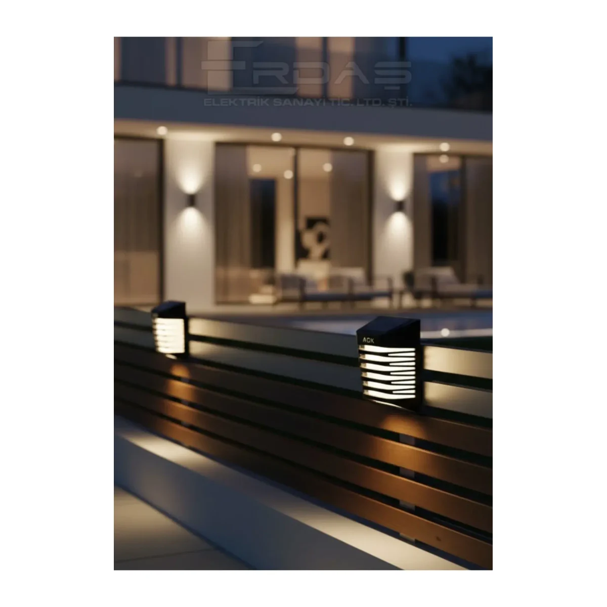 SOLAR LED ÇİT APLİK - Görsel 2