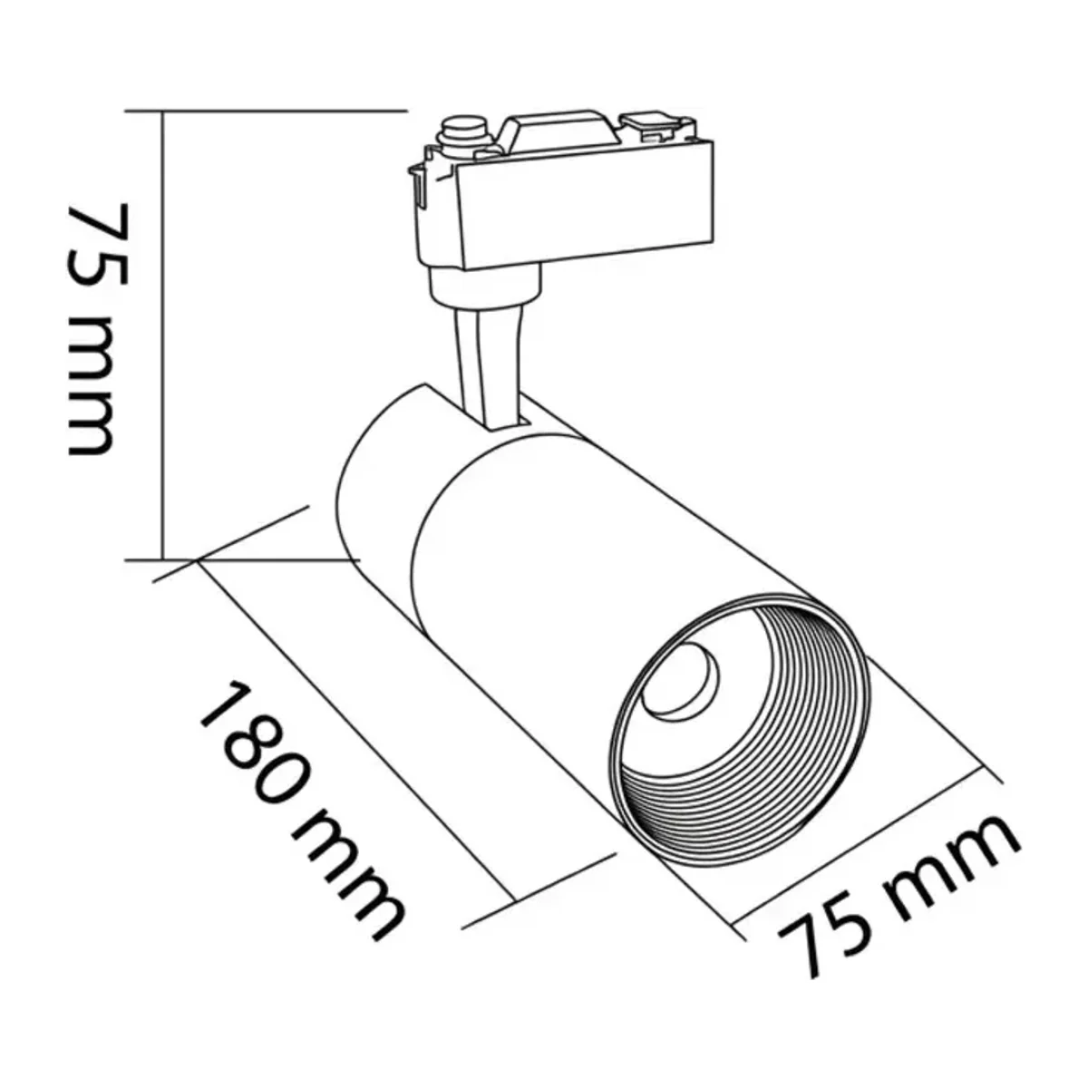 LED RAY ARMATÜR 30W SİYAH KASA 4000K - Görsel 3