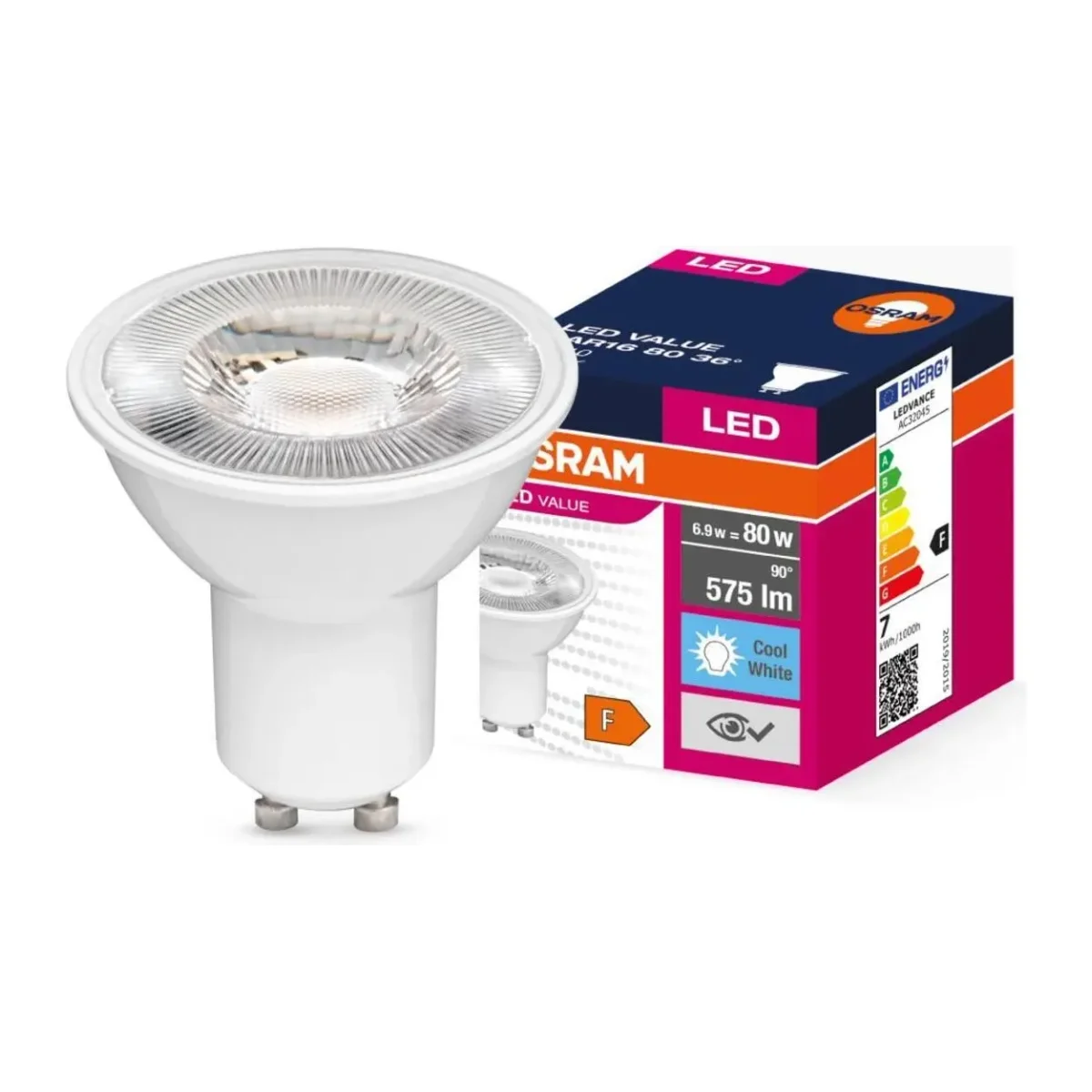 LED Value PAR16 6.9W GU10 4000K Soğuk Beyaz Ampul 10 Adet