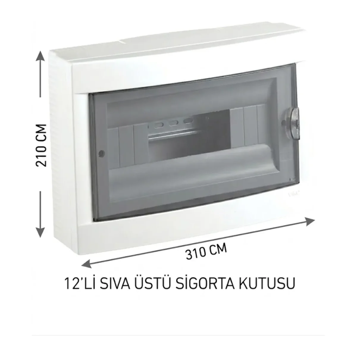 12 Lİ SIVA ÜSTÜ SİGORTA KUTUSU HALOJEN FREE