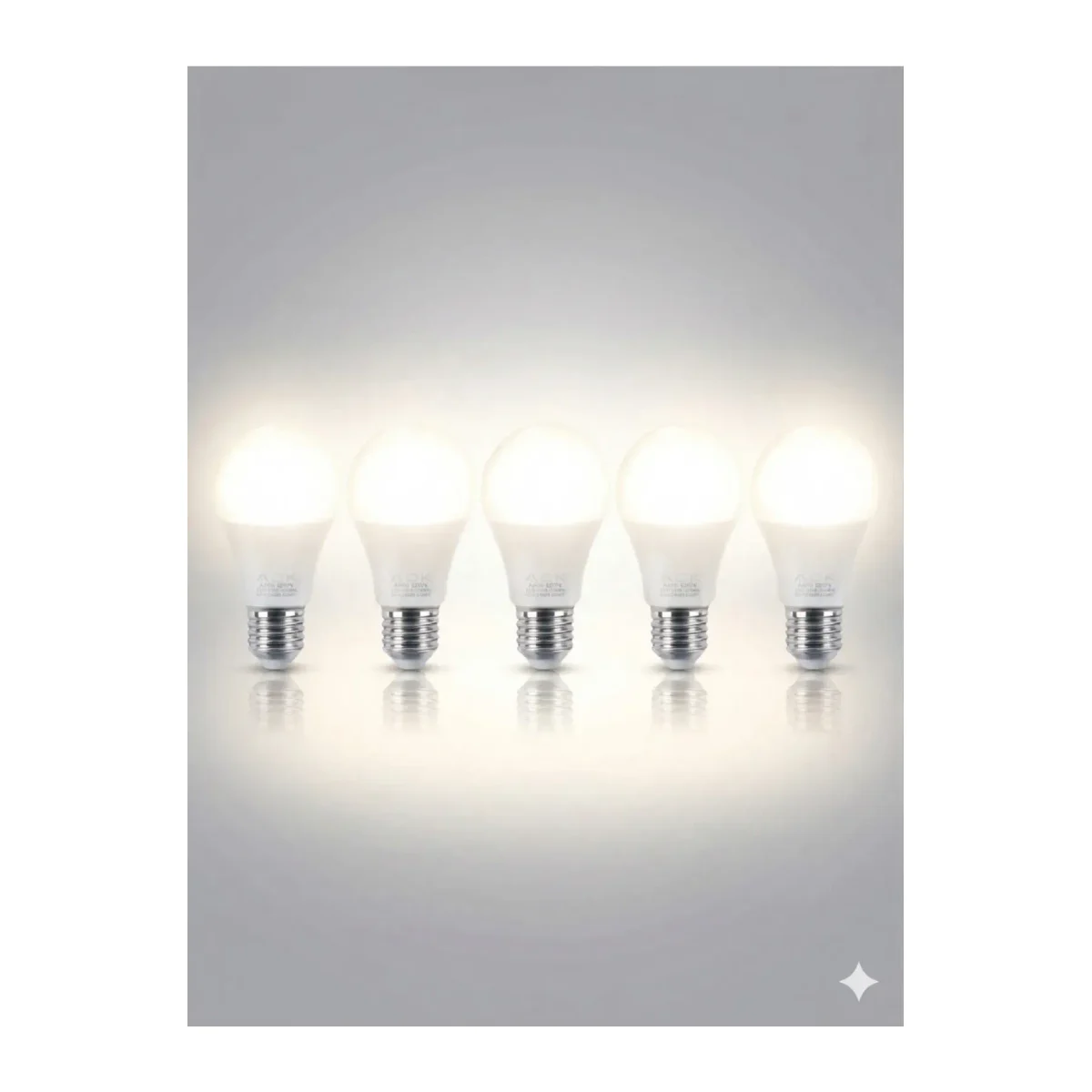 LED Ampul 9W E27 A60 4000K 5 Adet