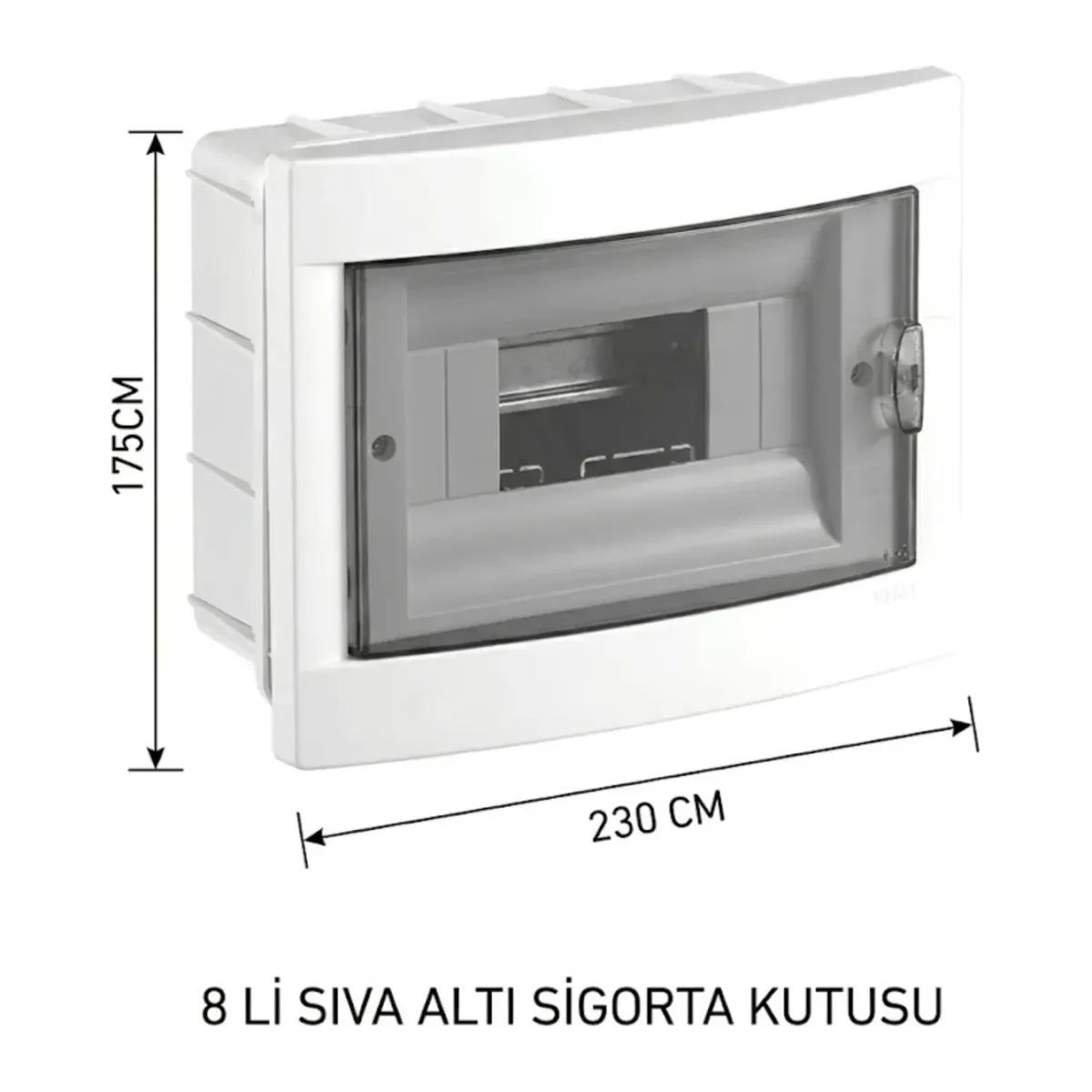8 Lİ SIVA ALTI SİGORTA KUTUSU HALOJEN FREE