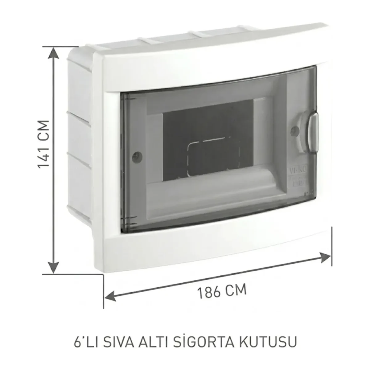 6 LI SIVA ALTI SİGORTA KUTUSU HALOJEN FREE