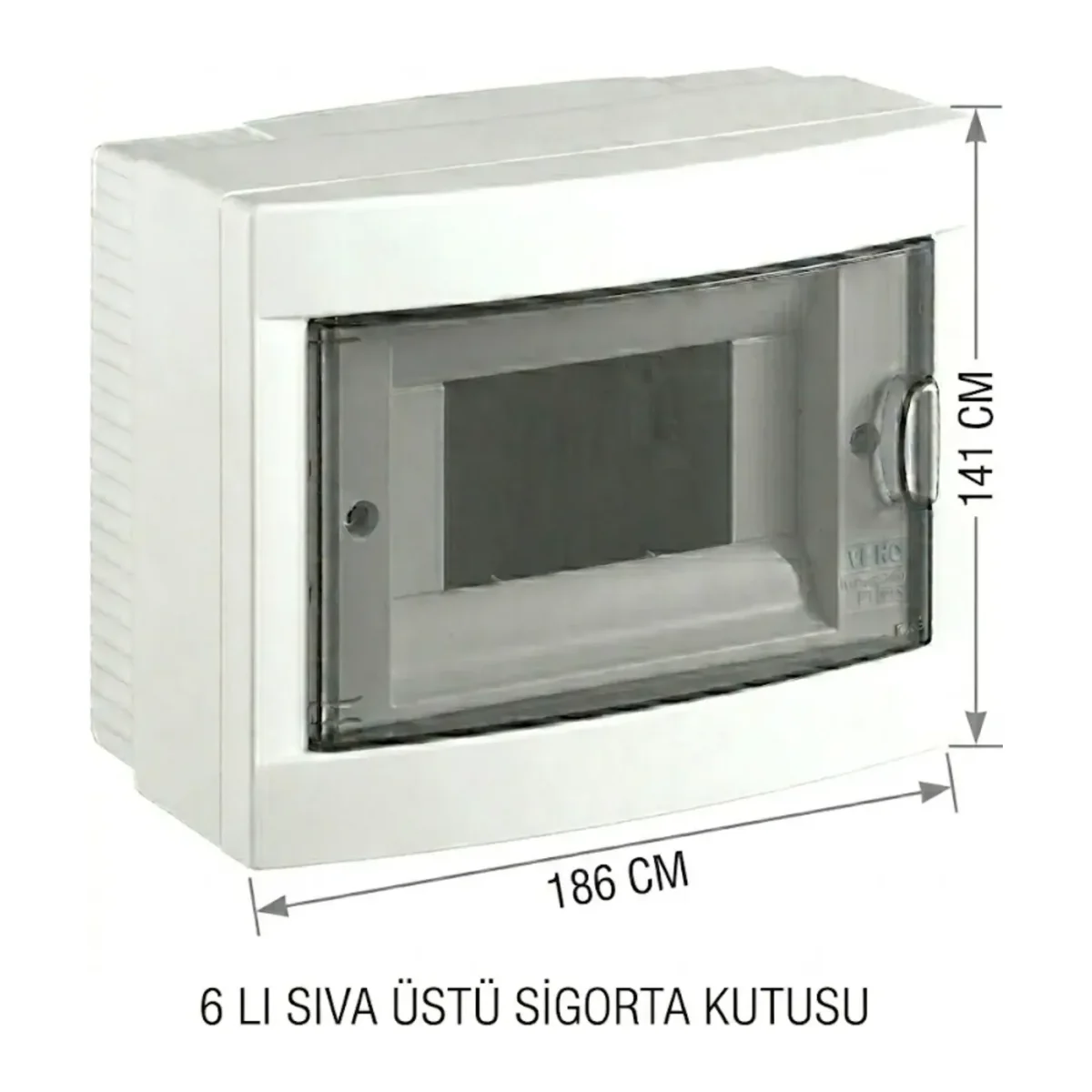 6 LI SİGORTA KUTUSU SIVA ÜSTÜ HALOJEN FREE