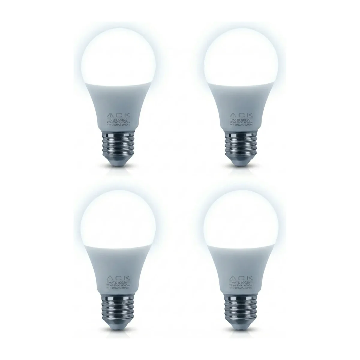 LED Ampul 9W E27 A60 BEYAZ 6500K 4 Adet