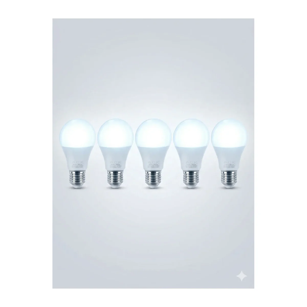 12W LED TASARUFLU AMPUL 6500K E27 5 ADET