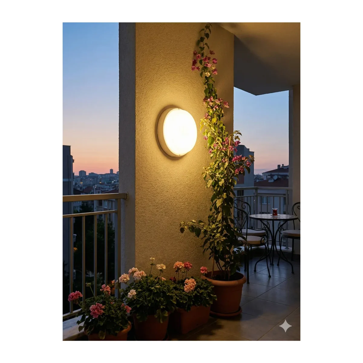 Sıva Üstü Dış Mekan / Bahçe LED Tavan ve Duvar Aydınlatması 18W