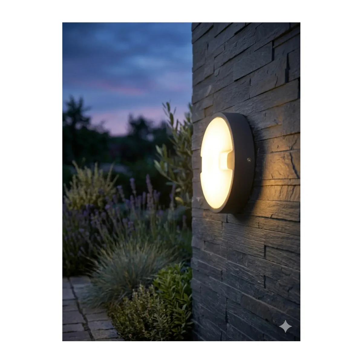 18W LED Oval Duvar ve Tavan Armatürü 3000K (AT10-71801)