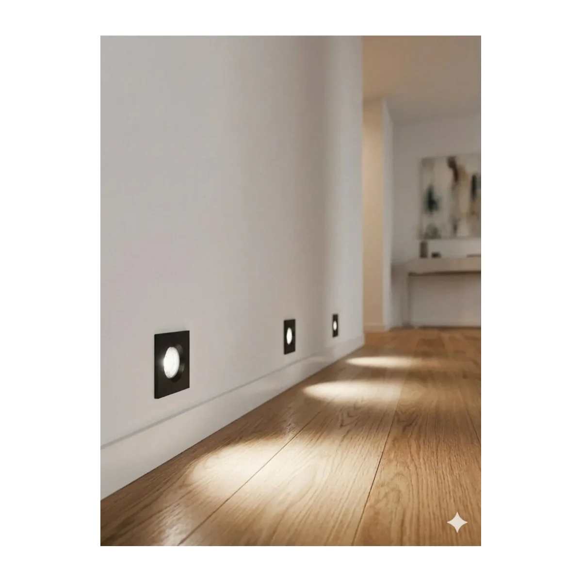 3W Alüminyum LED Mobil Spot Siyah Kasa 6500K Beyaz Işık