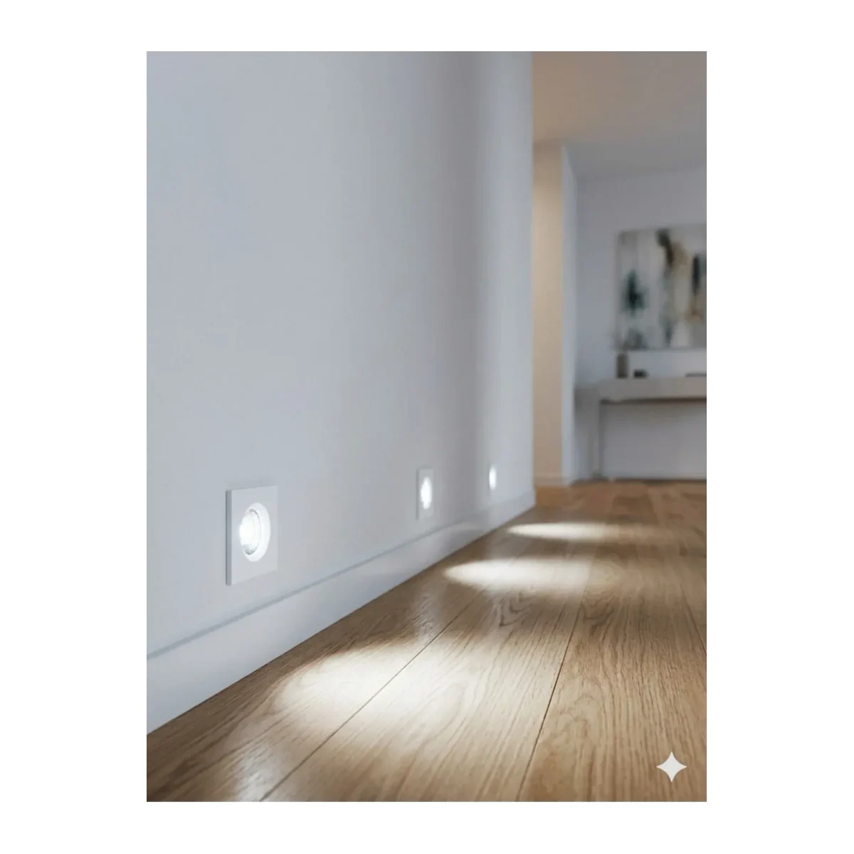 3W Alüminyum LED Mobil Spot Beyaz Kasa 6500K Beyaz Işık