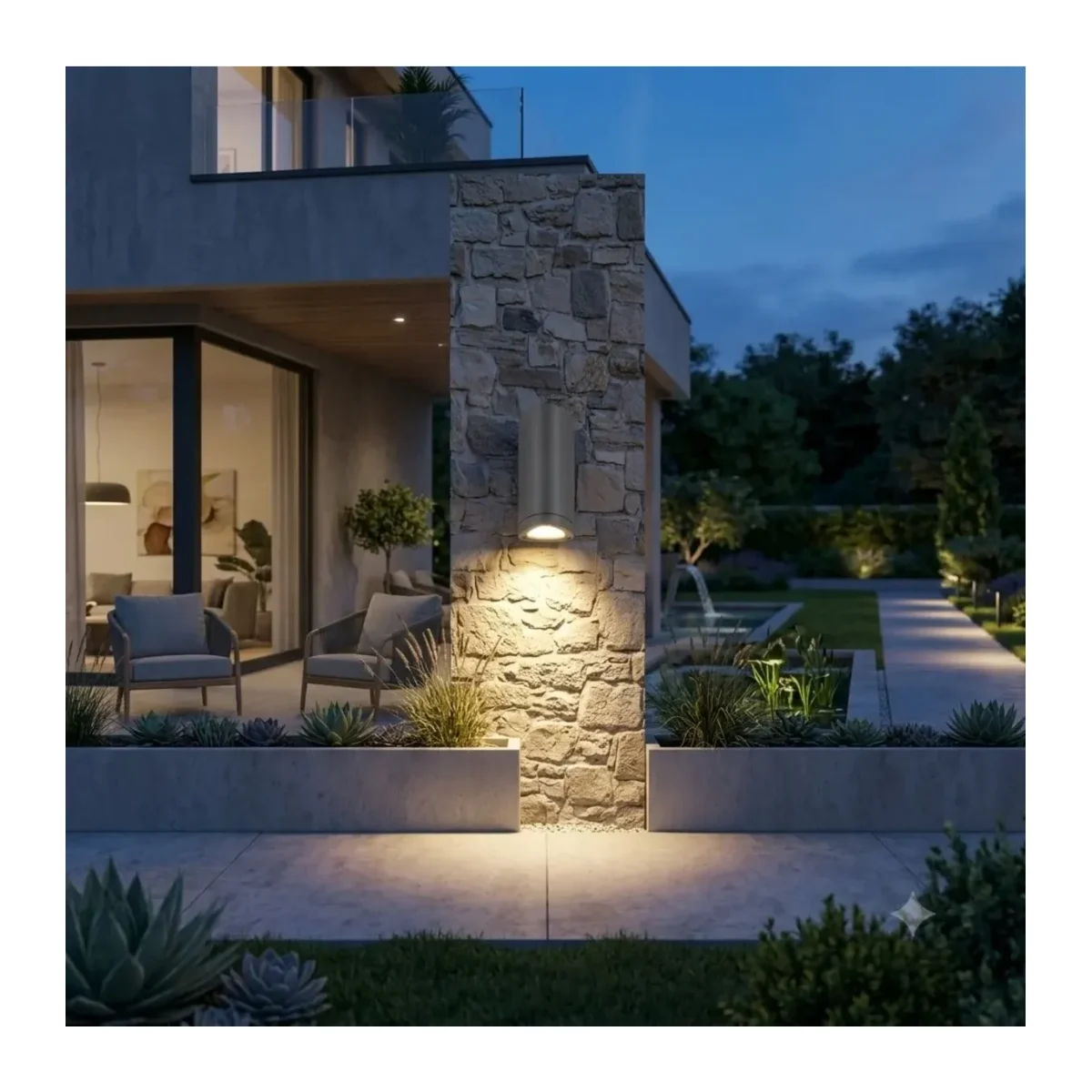 SIRIUS-A 3000K LED BAHÇE APLIGI 1x5W IP54 ALİMUNYUM KASA