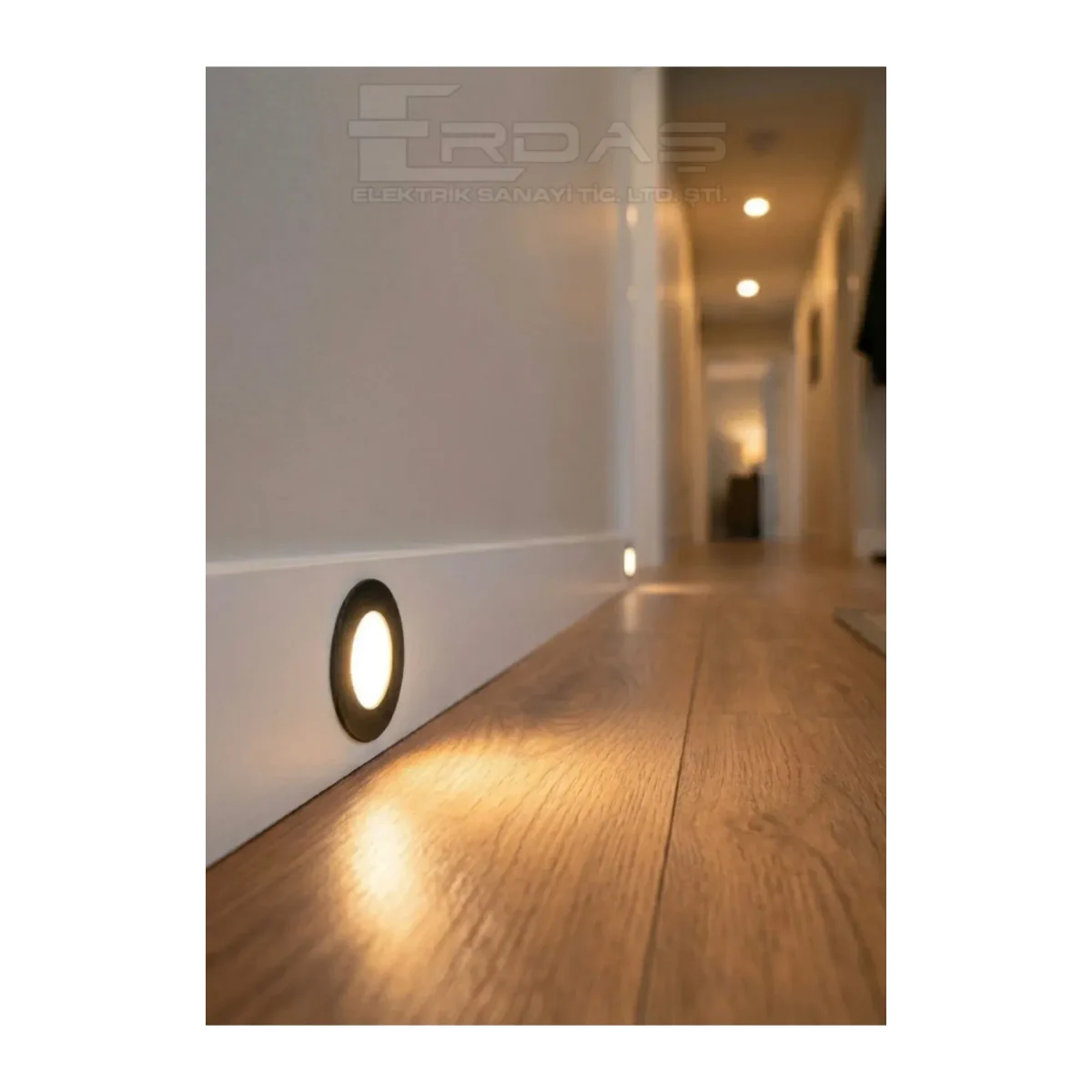 2.5W LED Mobil Spot - Gömme Tavan Spotu Siyah Kasa 3000k