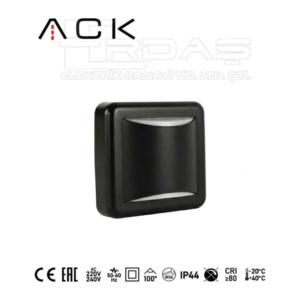 Modern Siyah LED Duvar Apliği 4W 3000K - Görsel 4