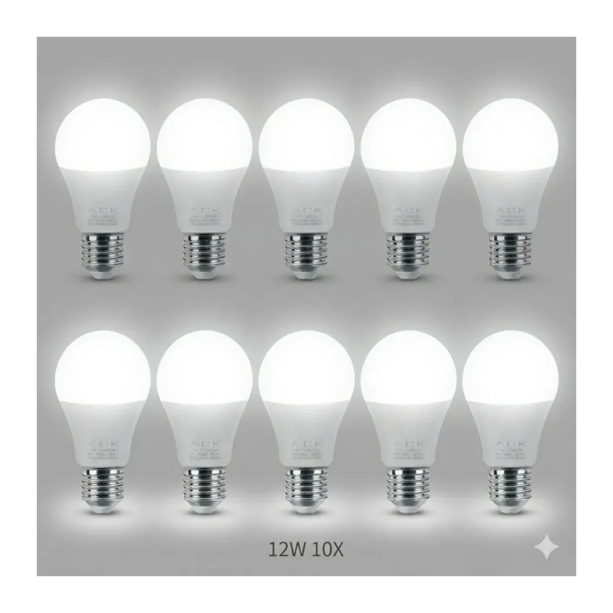 12W LED TASARUFLU AMPUL 6500K E27 10 ADET