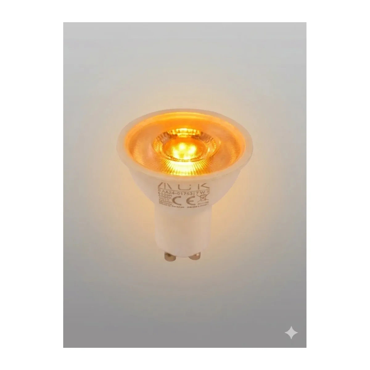 AMBER GU10 10 ADET 50.000 SAAT KULLANIM ÖMRÜ - Görsel 2