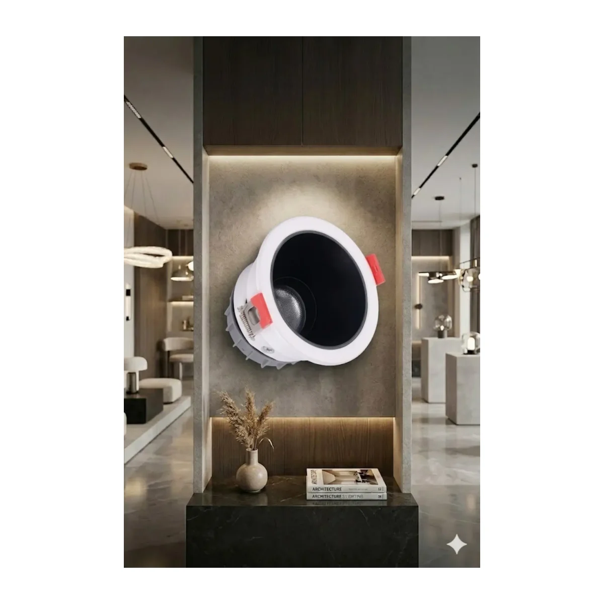 Led Spot 5W Beyaz Çerçeve Beyaz Işık