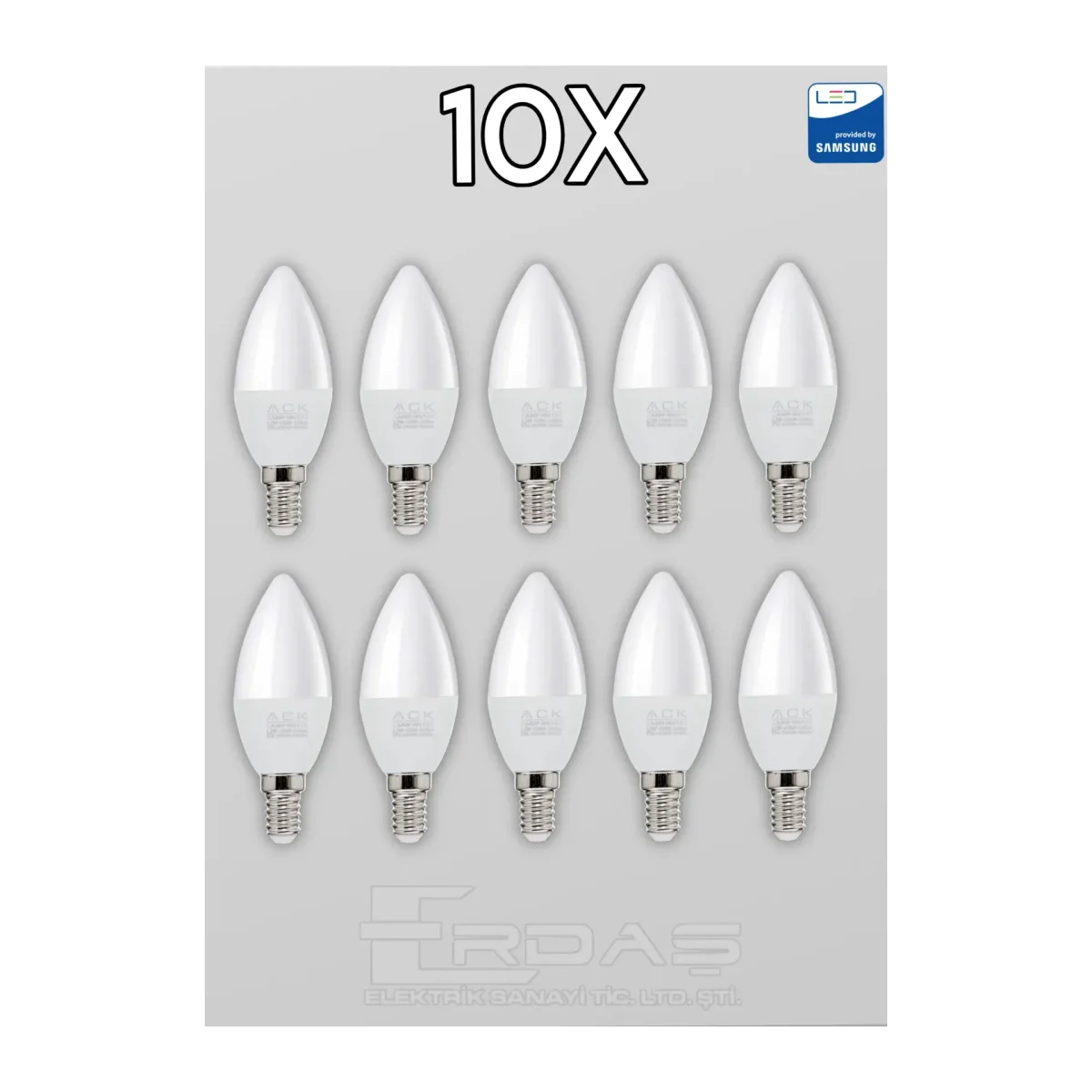 Mum LED Ampul 7W E14 4000K 10 Adet