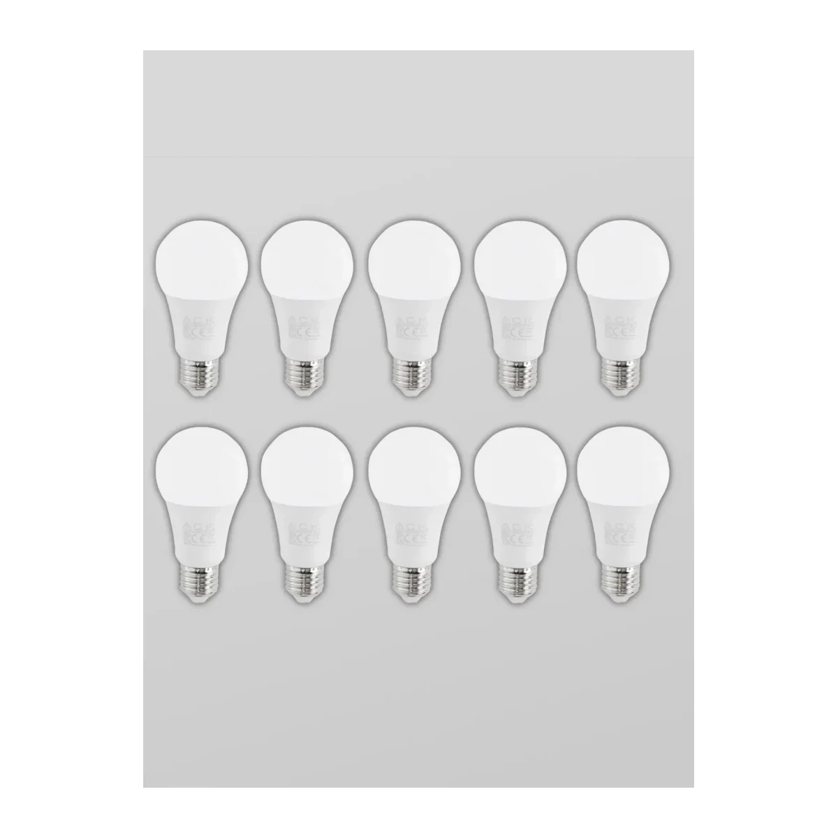 LED Ampul 9W AC/DC E27 Beyaz 10 Adet