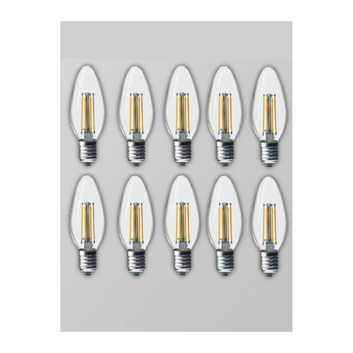 LED Rustik Ampul 4W E14 Gün Işığı 10 Adet