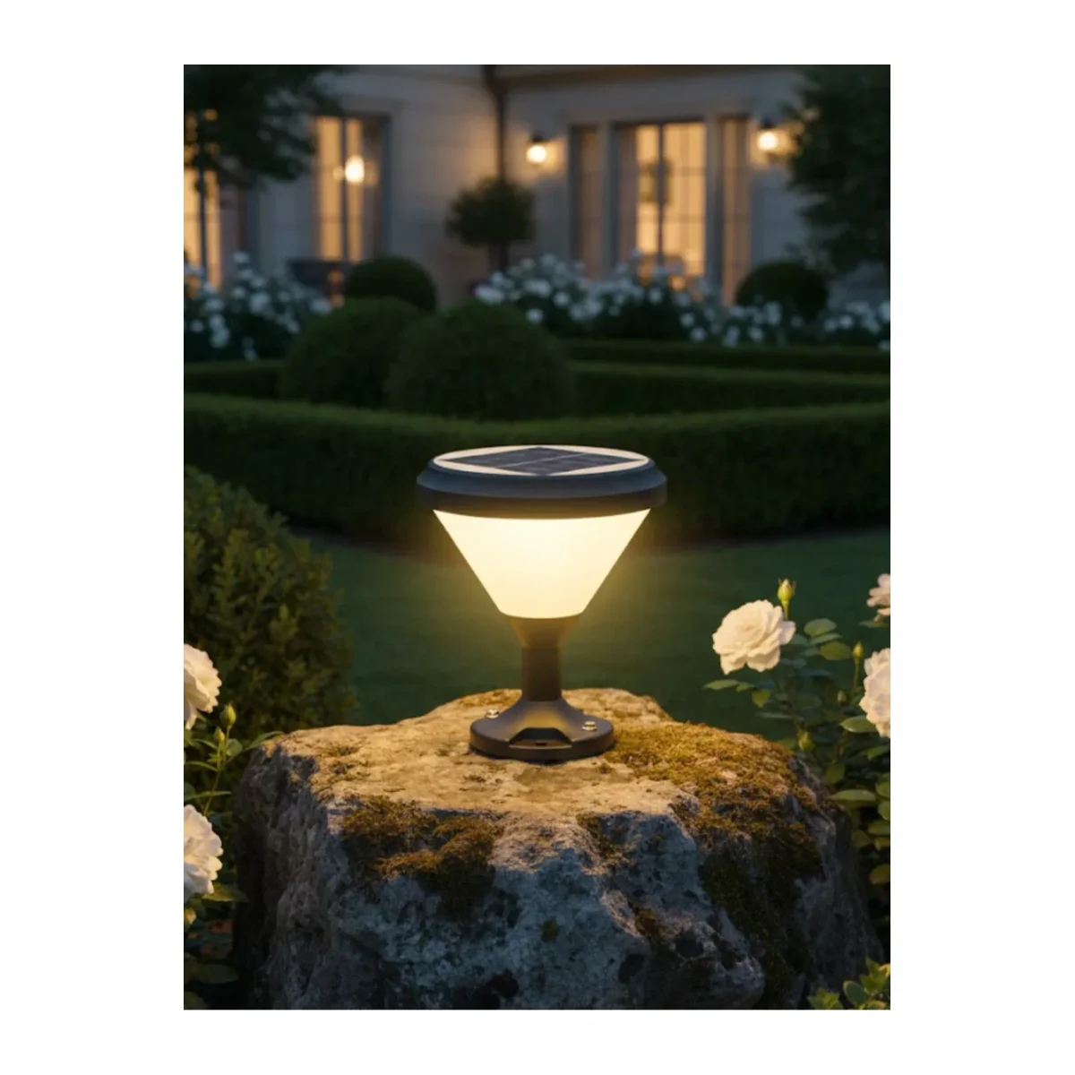 SOLAR LED BAHÇE ARMATÜRÜ YUVARLAK