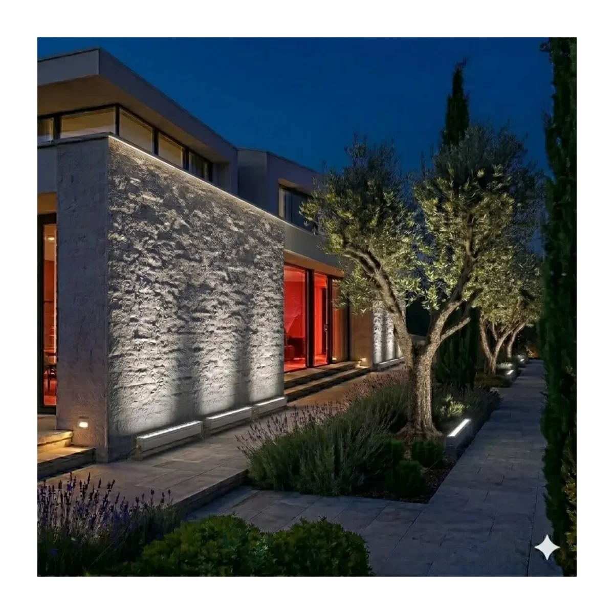 9x1W 6500K IP67 27CM LED WALLWASHER