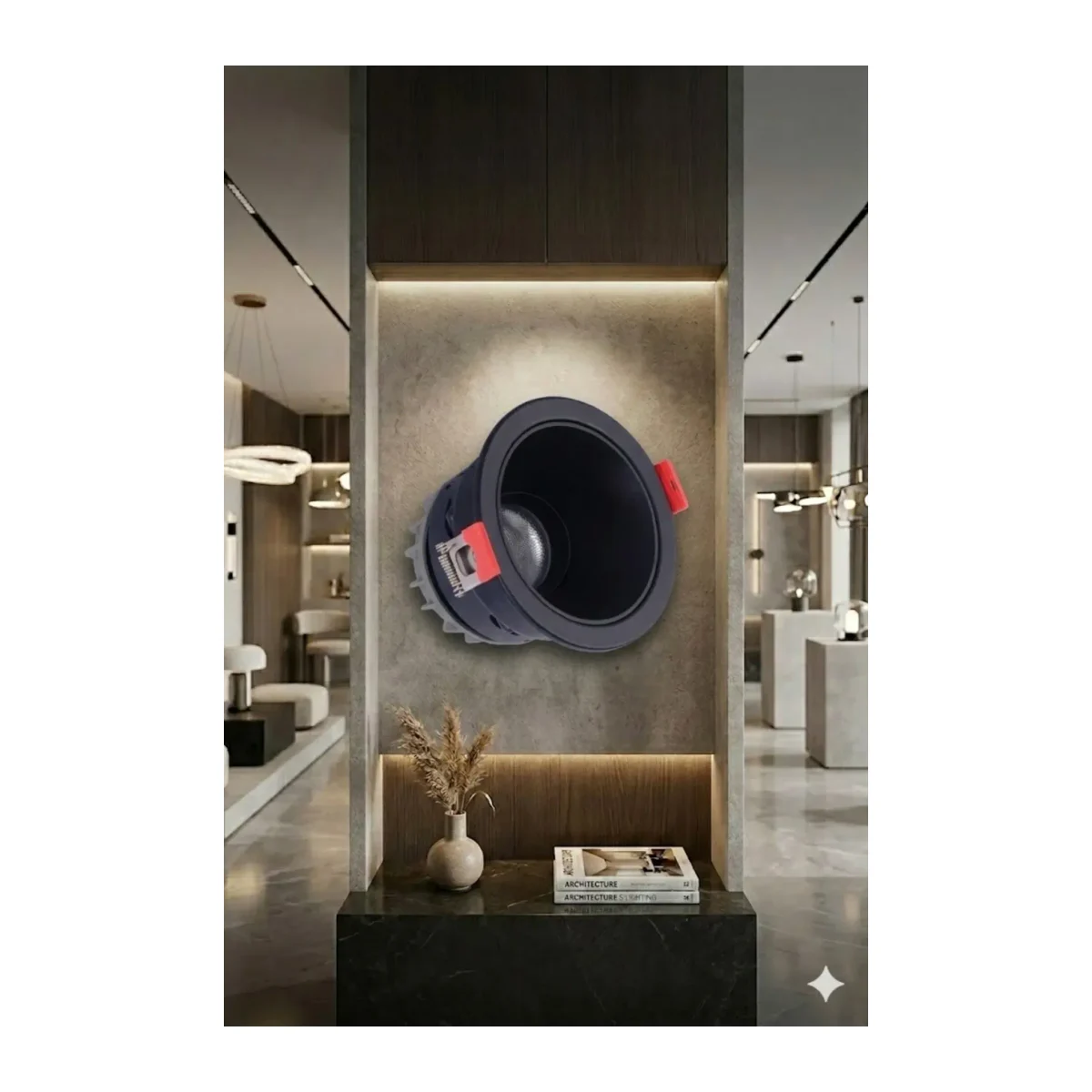 Led Spot 5W Siyah Çerçeve Beyaz Işık
