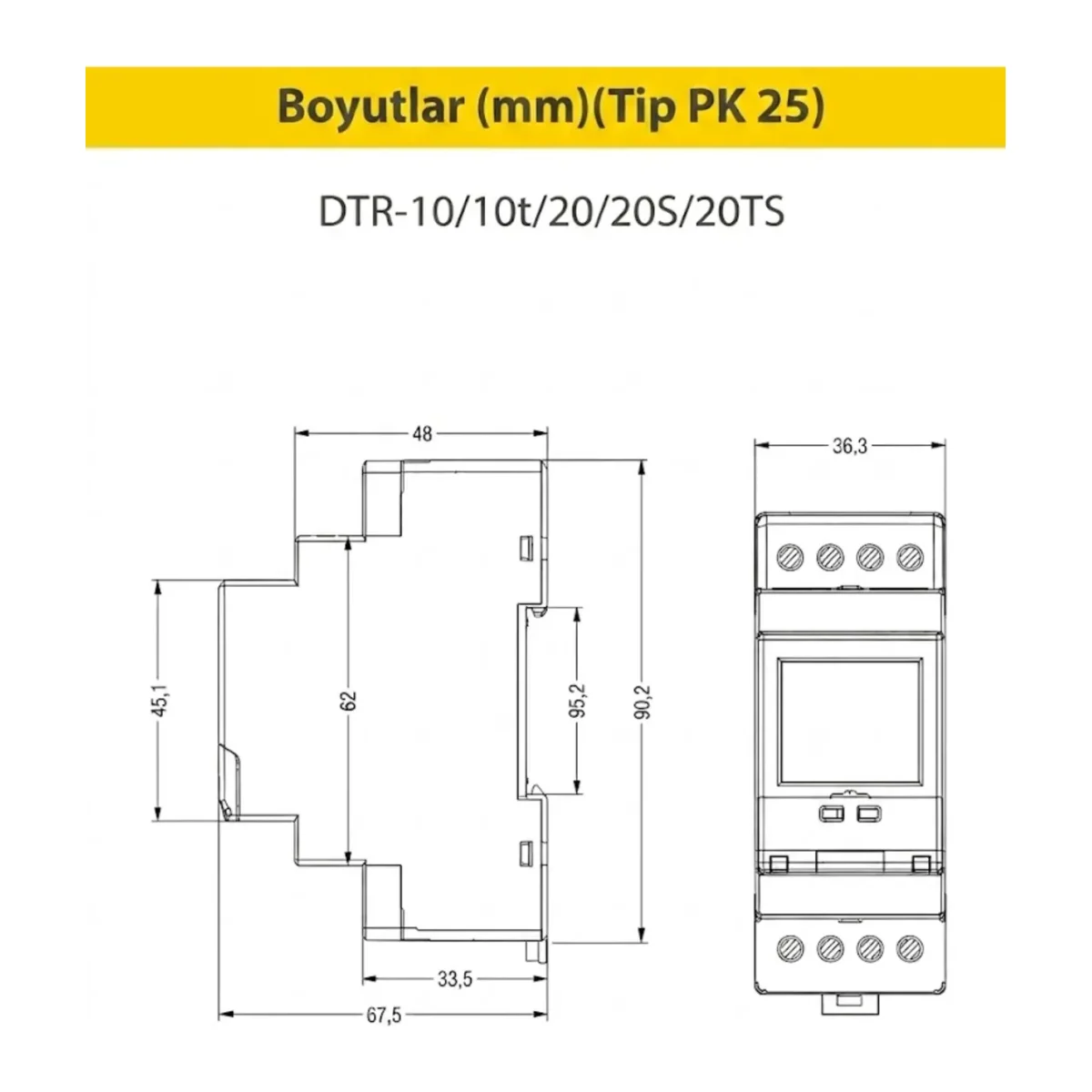 DTR-10 Astronomik Zaman Rölesi CF0707 50/60 HZ 16 AMPER 4000 VA CR2032 - Görsel 2