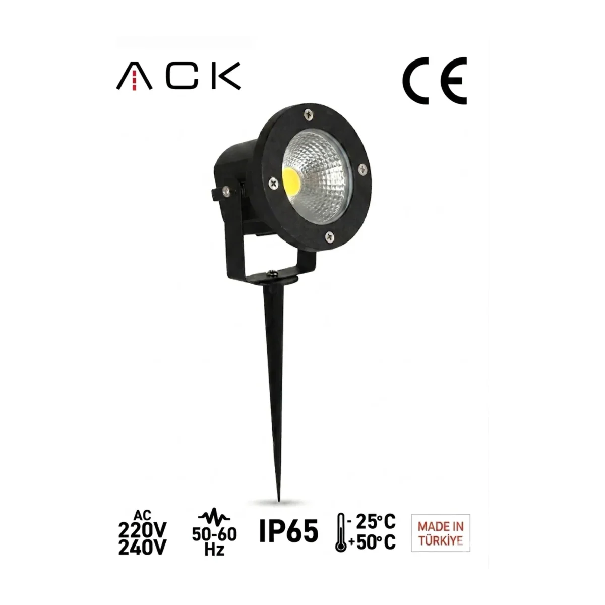 Alüminyum LED Bahçe Armatürü (Kazıklı ) - YEŞİL - Görsel 2